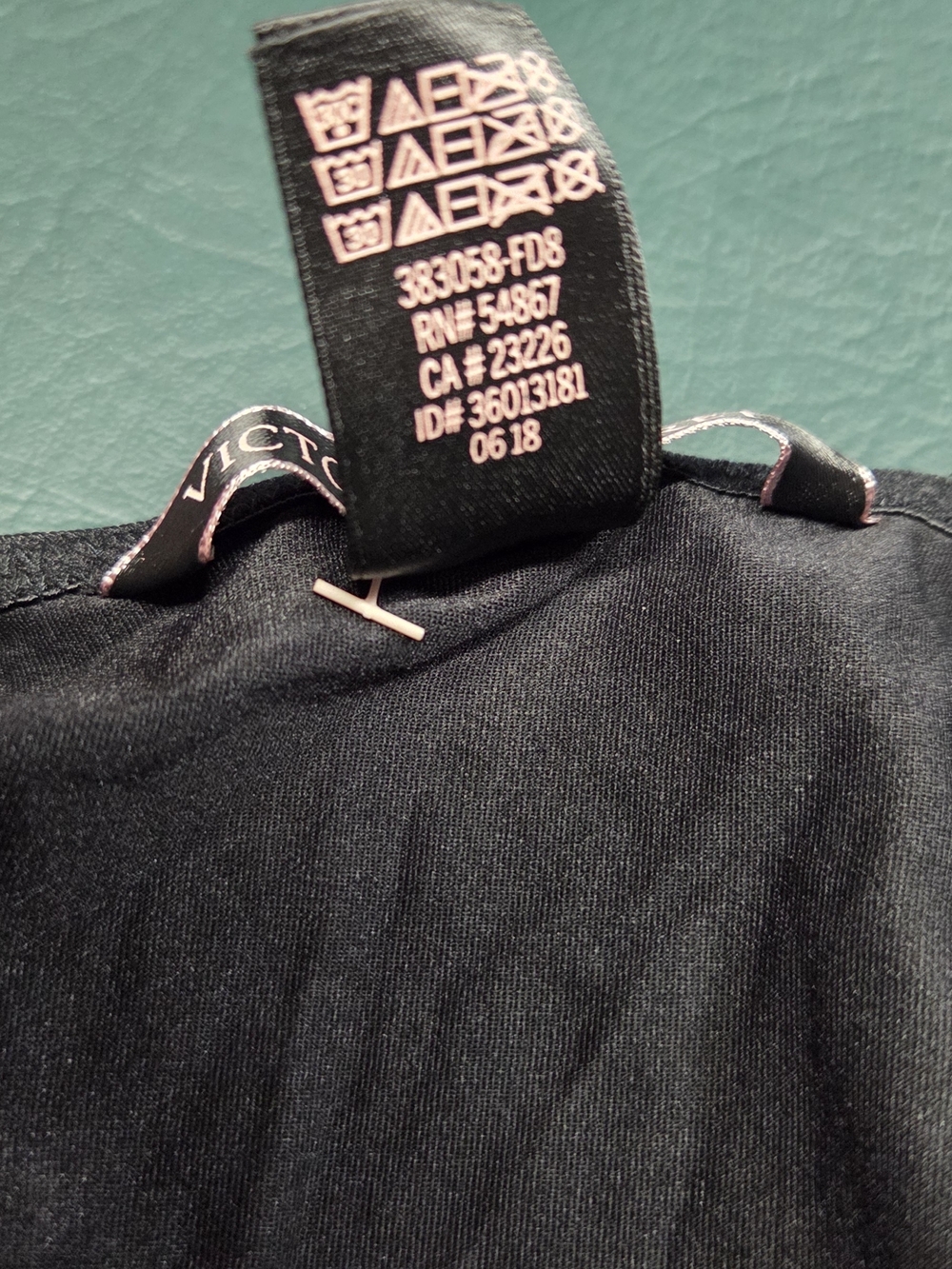**Victoria's Secret Black Bodysuit with Golden Shimmer Color.** - Picture 6 of 7